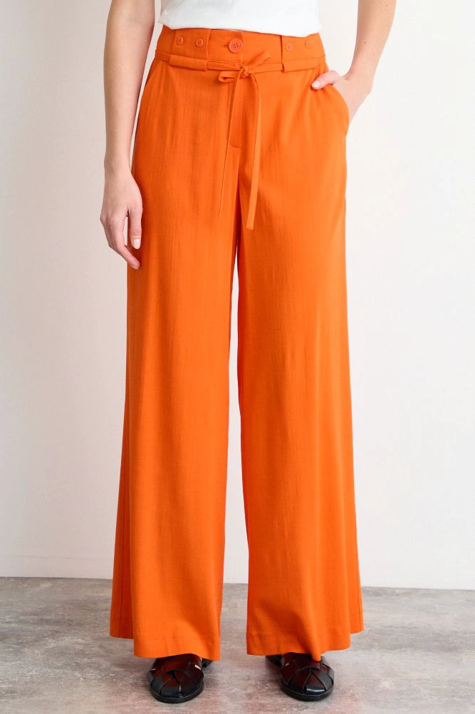 PANTALON LISO NARANJO MUJER IO - 2