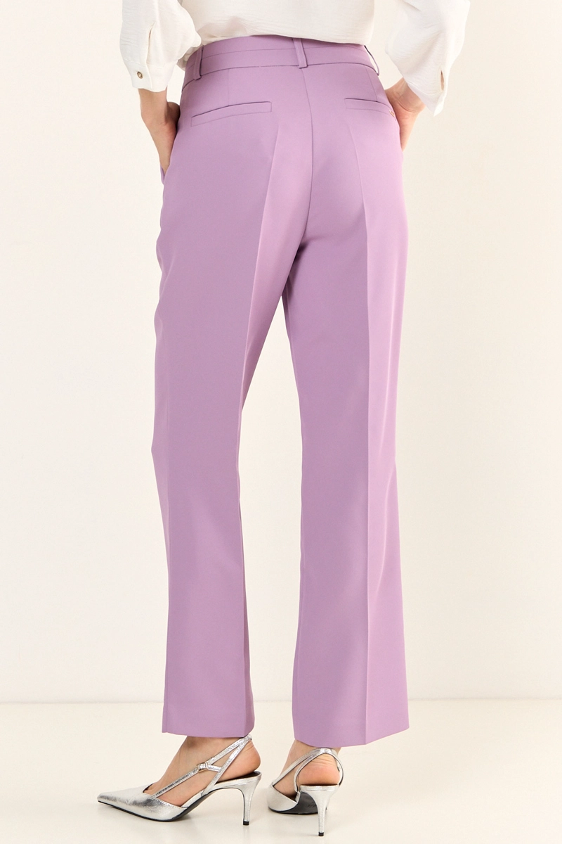 PANTALON RECTO FORMAL MORADO MUJER MAGRIFFE - 3