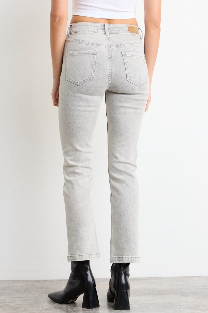 JEANS LISO GRIS MUJER IO - 4