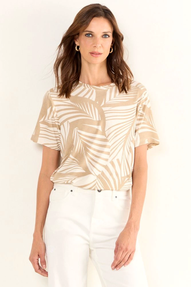 POLERA FANTASIA BEIGE MUJER MAGRIFFE - 1