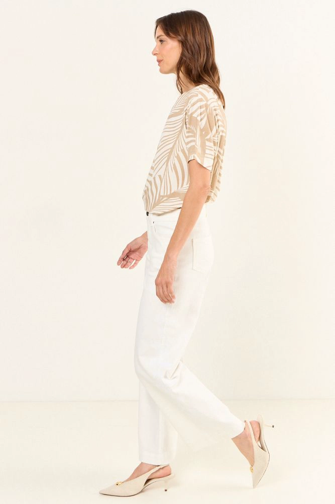 POLERA FANTASIA BEIGE MUJER MAGRIFFE - 5