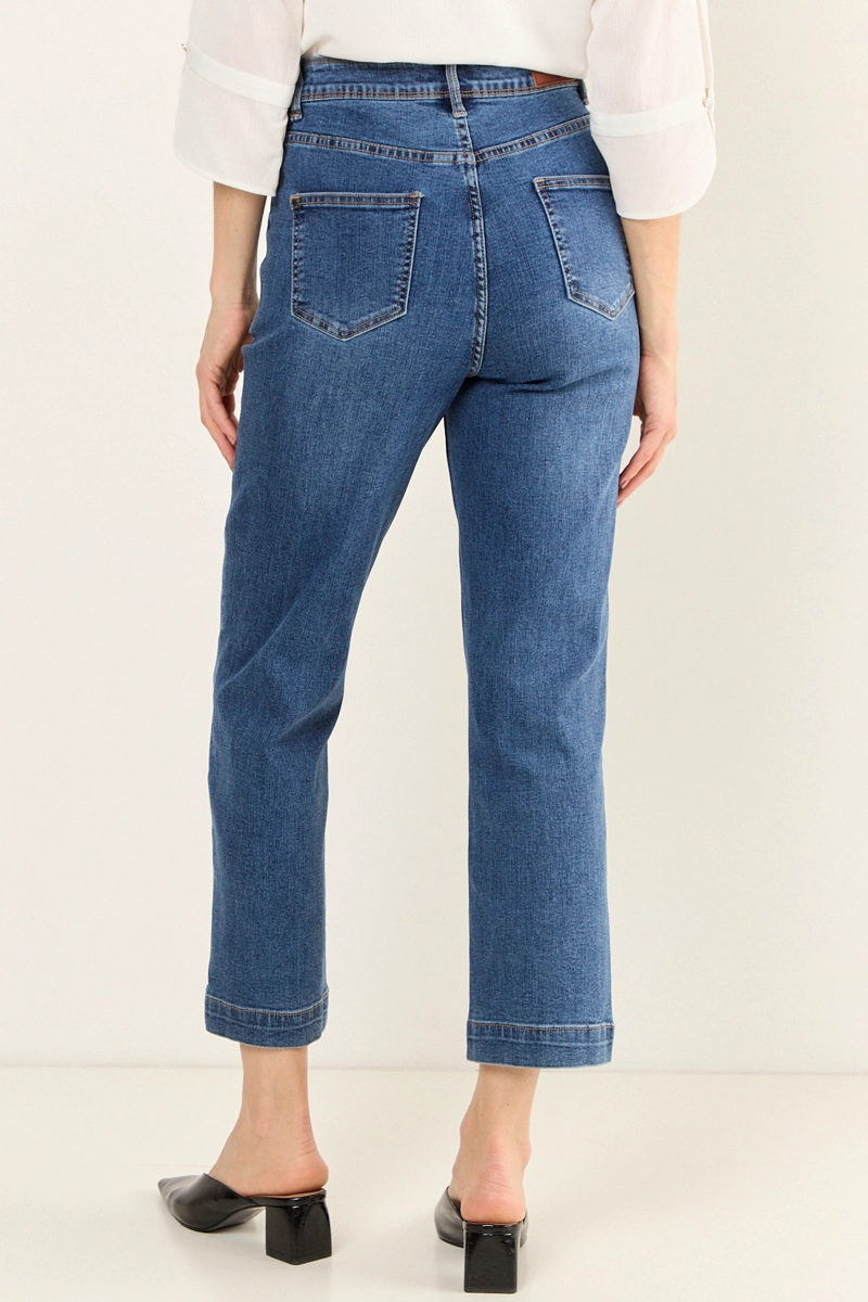 JEANS RECTO AZUL MUJER MAGRIFFE - 4