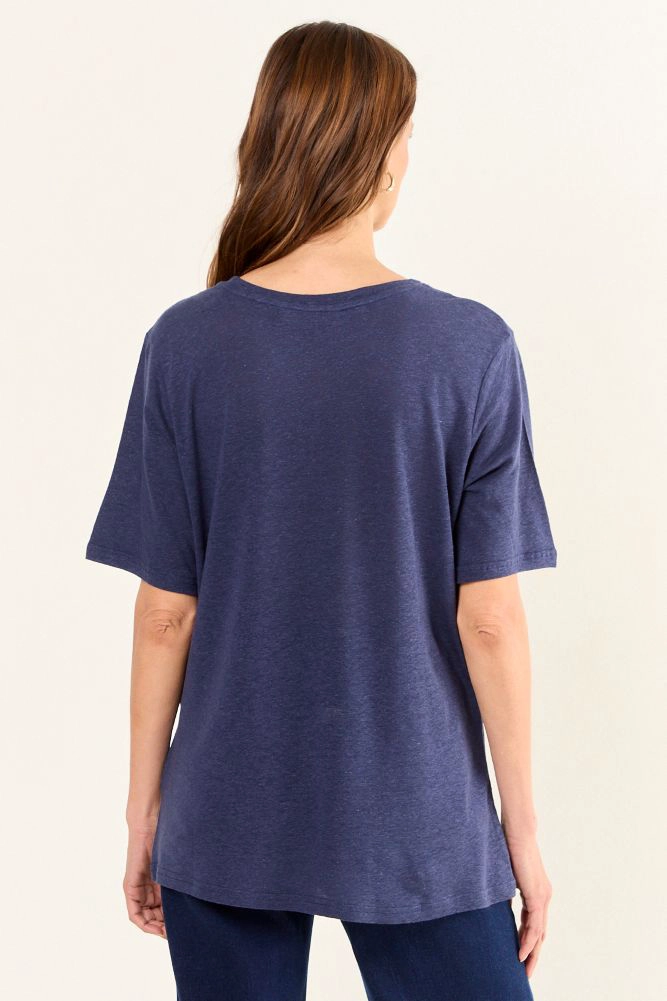POLERA ESTAMPADA AZUL MUJER MAGRIFFE - 3