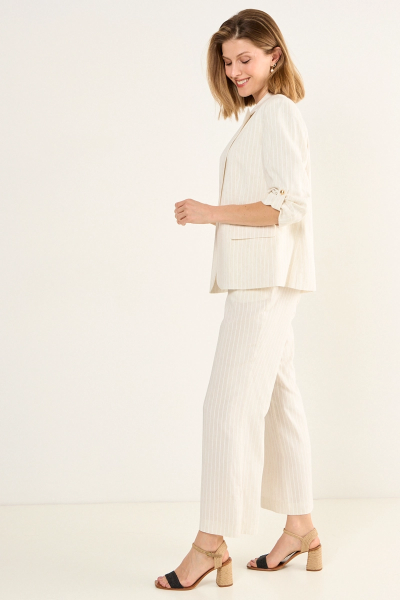 BLAZER LINEAS CRUDO MUJER MAGRIFFE - 4