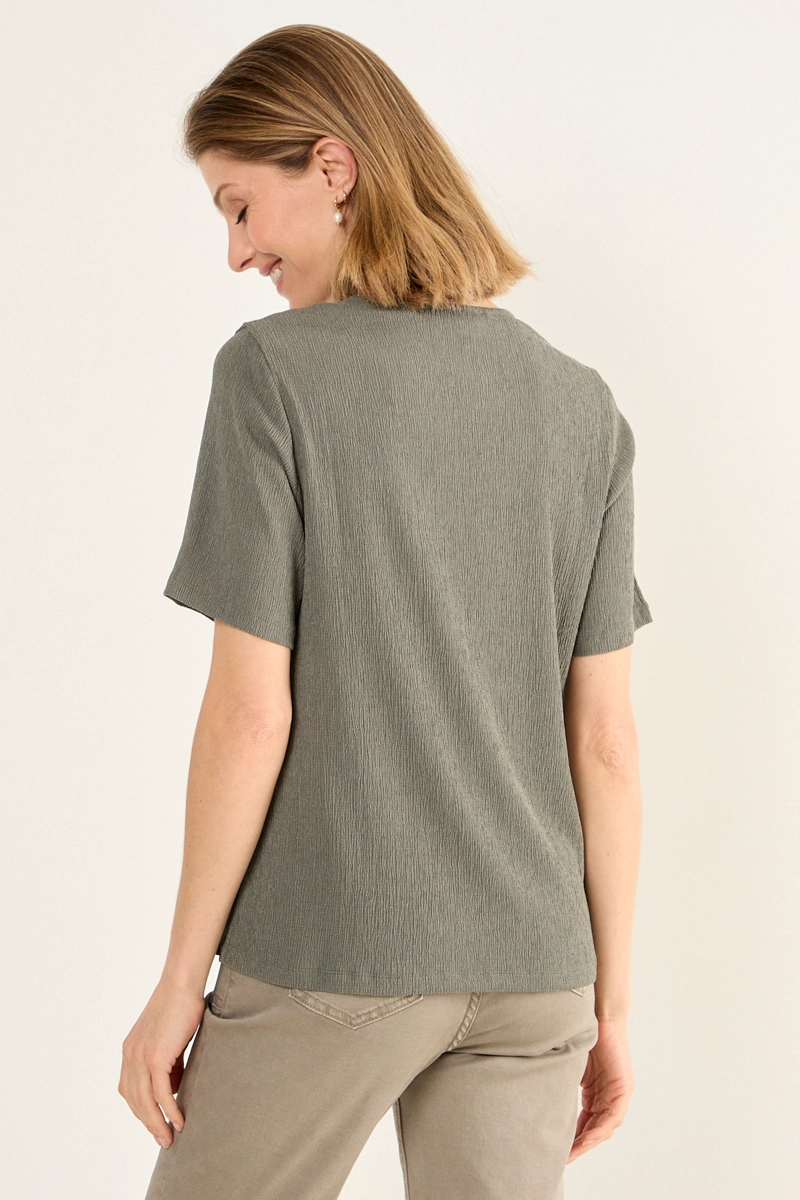 POLERA ESCOTE EV V AVELLANA MUJER MAGRIFFE - 2