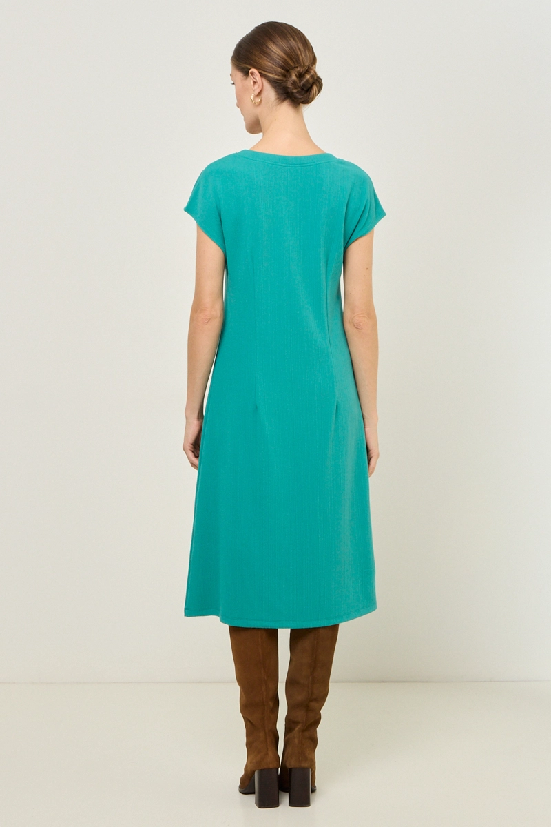 VESTIDO TIPO JUMPER VERDE MUJER MAGRIFFE - 4