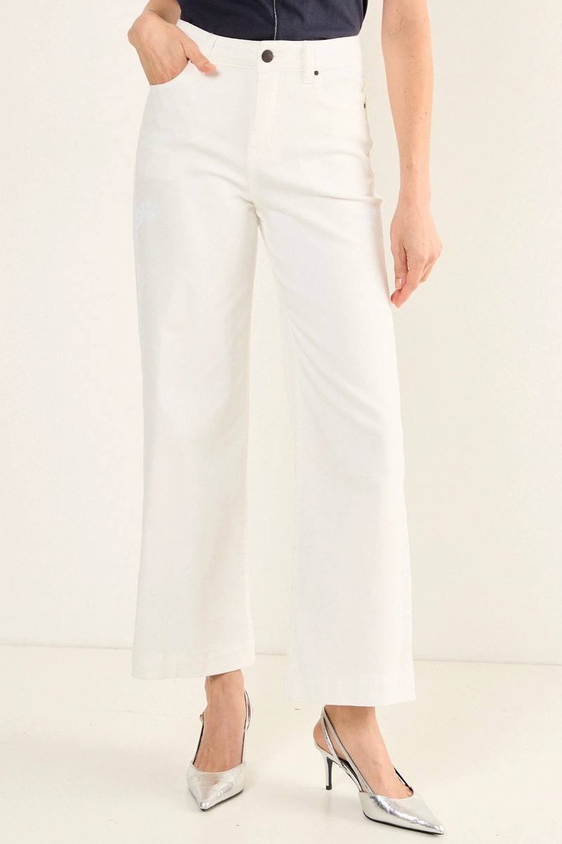 JEANS FLARE BLANCO MUJER MAGRIFFE - 2
