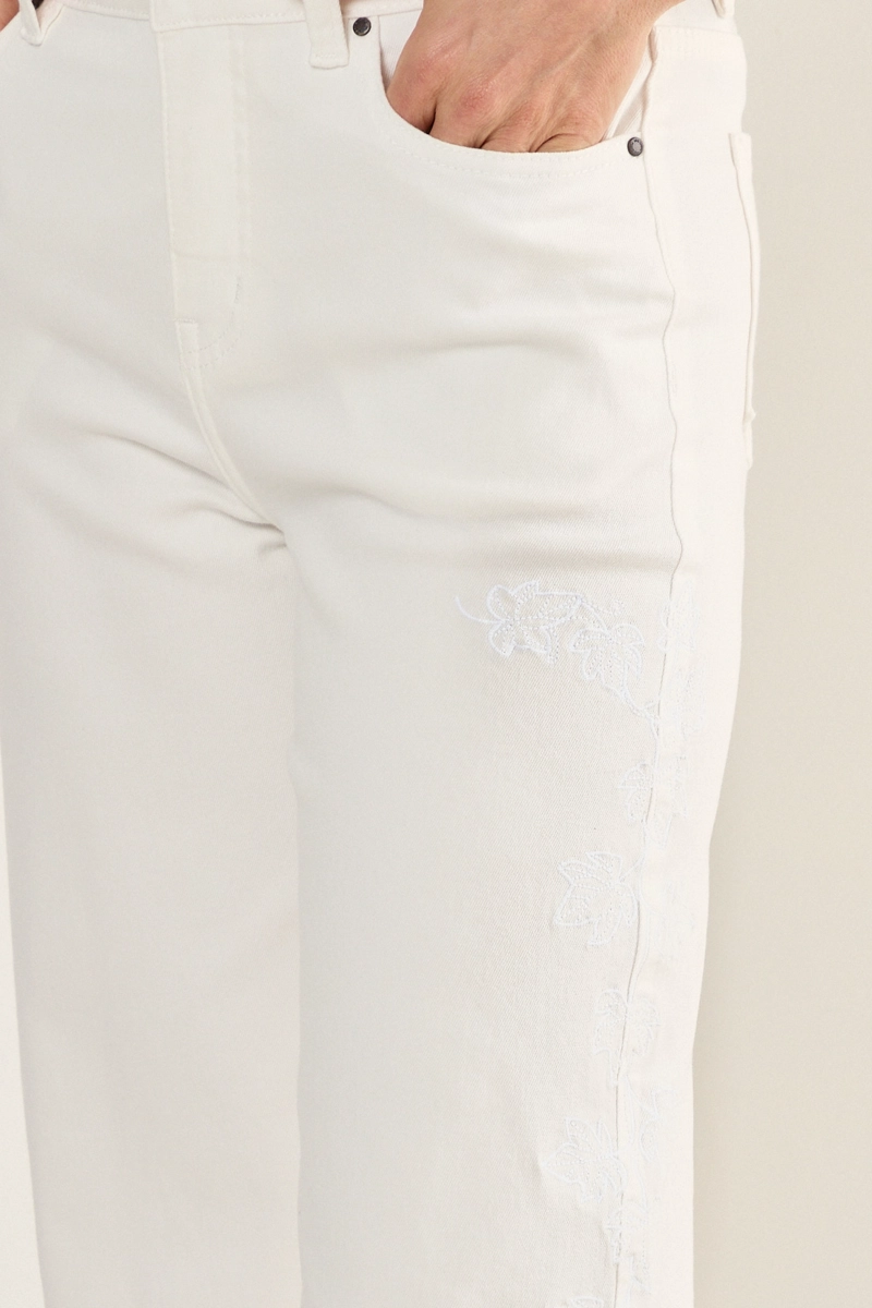 JEANS FLARE BLANCO MUJER MAGRIFFE - 3