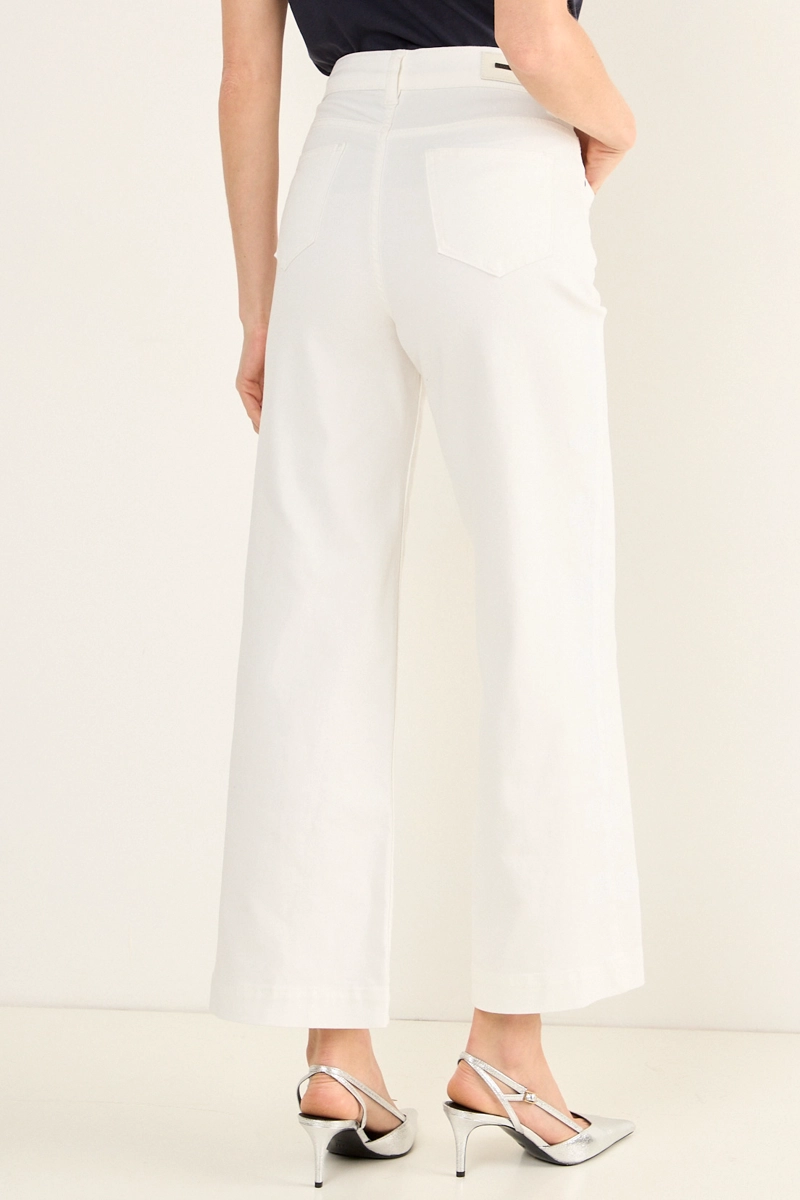 JEANS FLARE BLANCO MUJER MAGRIFFE - 4