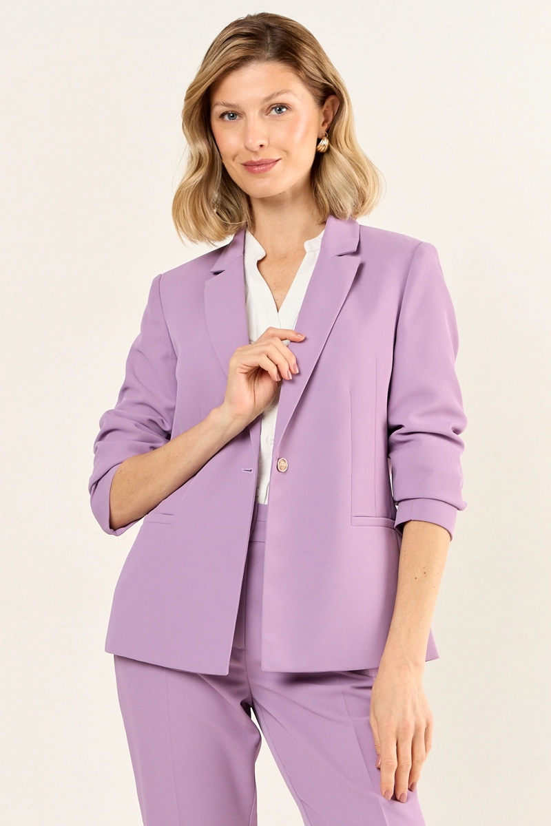 BLAZER ABOTONADO MORADO MUJER MAGRIFFE - 1