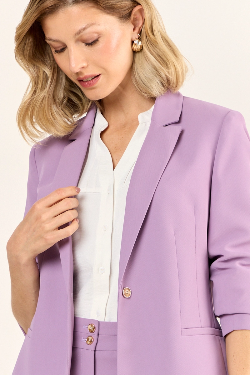 BLAZER ABOTONADO MORADO MUJER MAGRIFFE - 2