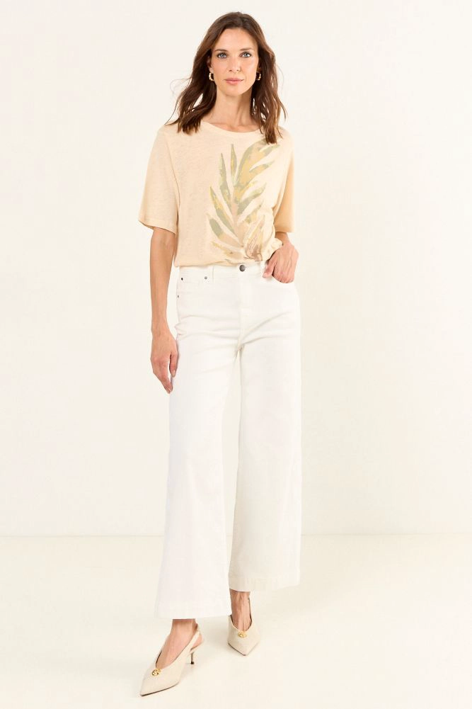 POLERA ESTAMPADA BEIGE MUJER MAGRIFFE - 5