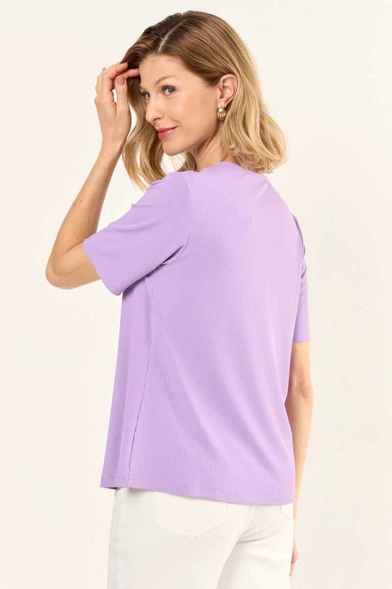 POLERA MANGA CORTA MORADO MUJER MAGRIFFE - 3
