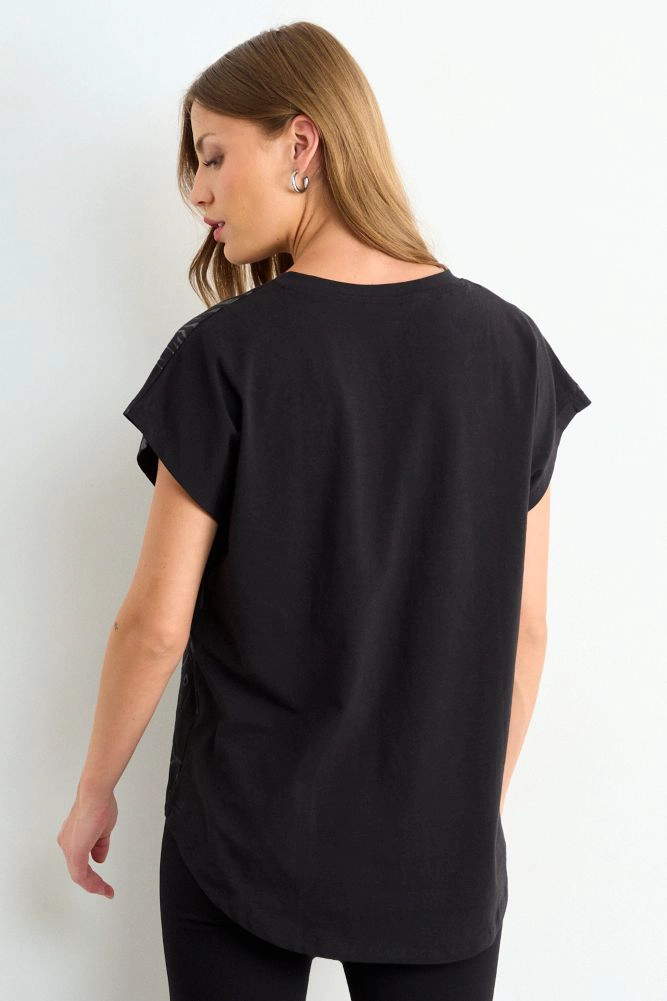 POLERA FANTASIA NEGRO MUJER ASH - 3