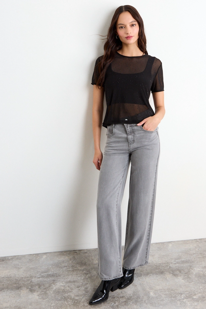POLERA FANTASIA NEGRO MUJER IO - 4