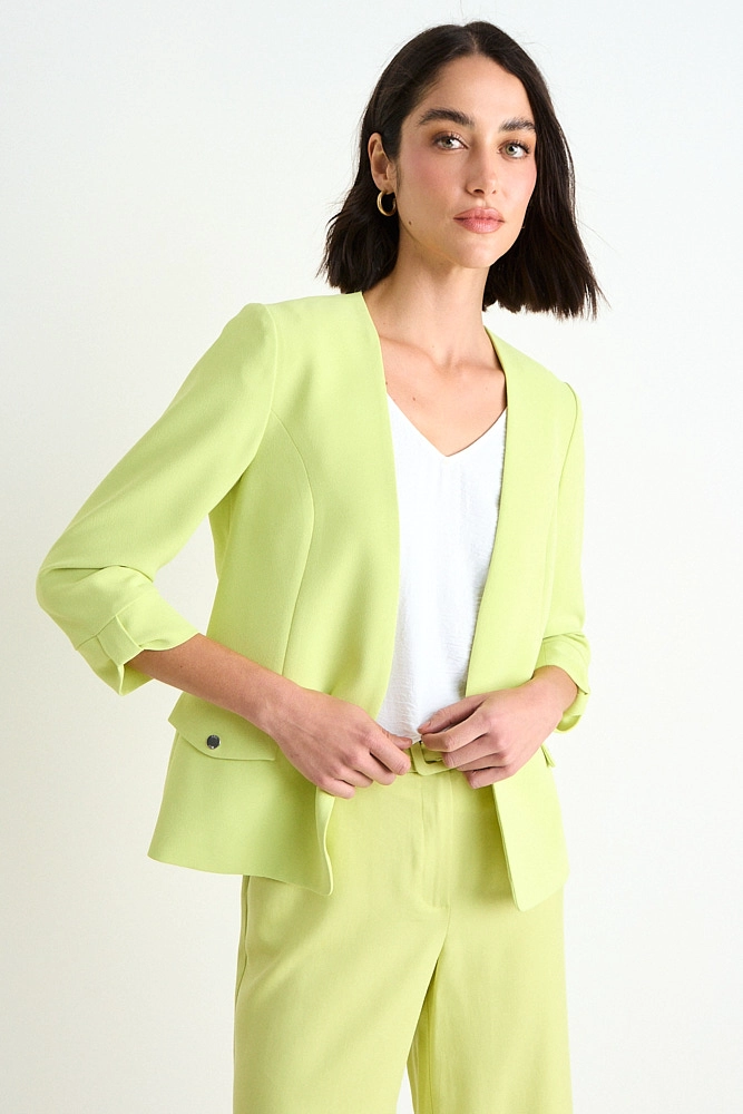 BLAZER LISO AMARILLO MUJER ASH - 1