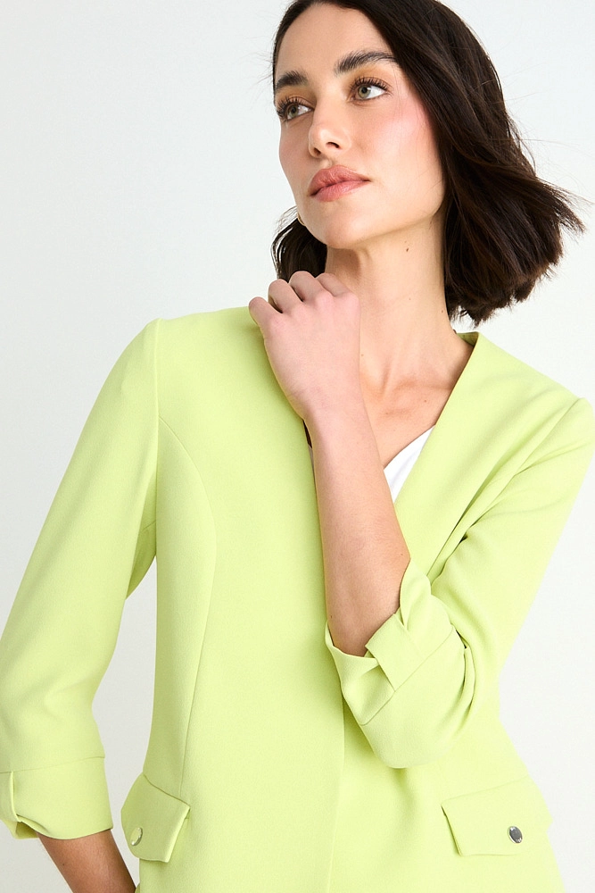 BLAZER LISO AMARILLO MUJER ASH - 2