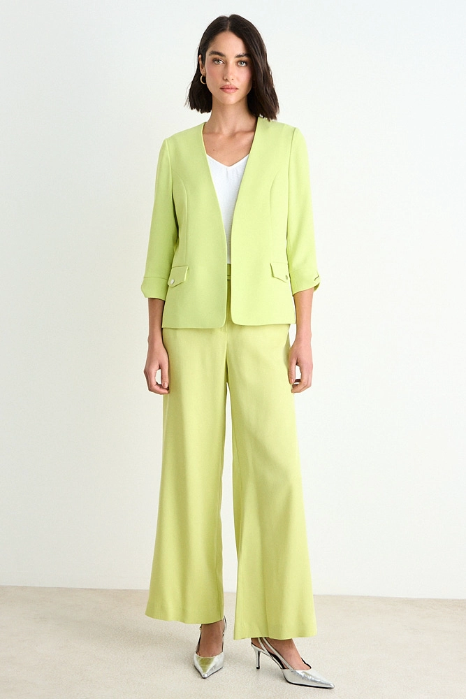 BLAZER LISO AMARILLO MUJER ASH - 4