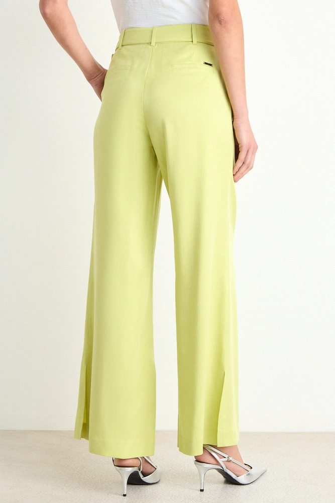 PANTALON LISO PALAZZO AMARILLO MUJER ASH - 4