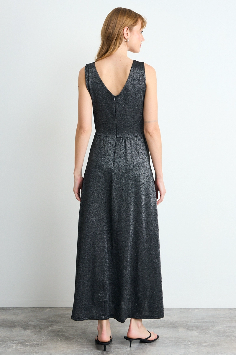 VESTIDO FANTASIA LARGO NEGRO MUJER IO - 4