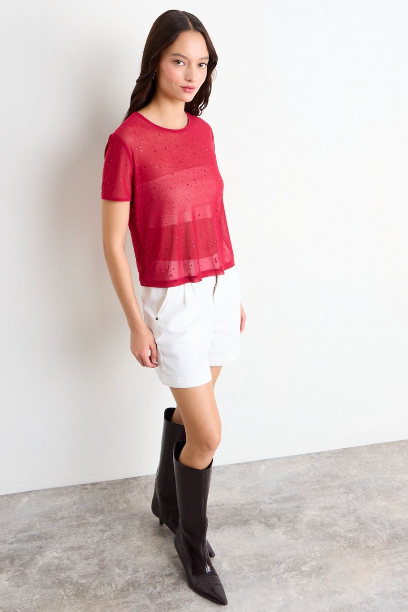 POLERA FANTASIA BURDEOS MUJER IO - 5
