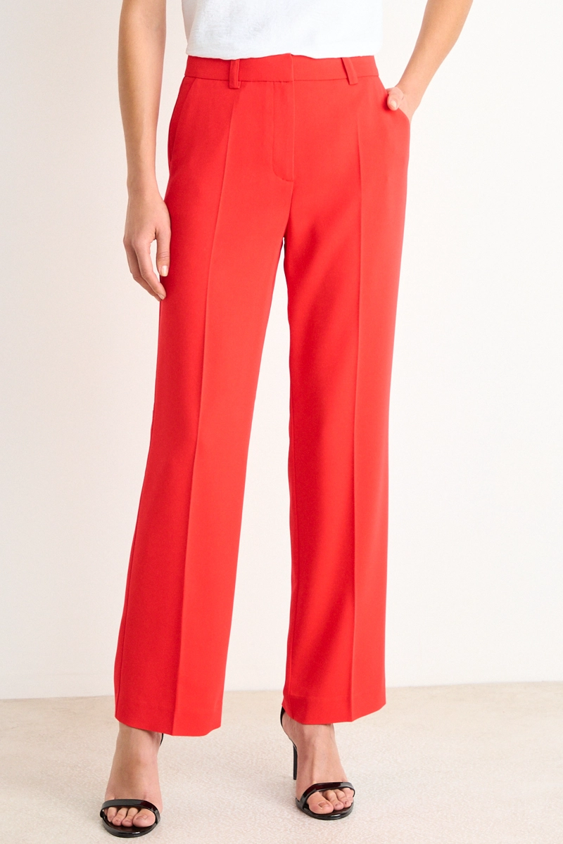 PANTALON RECTO ROJO MUJER ASH - 2