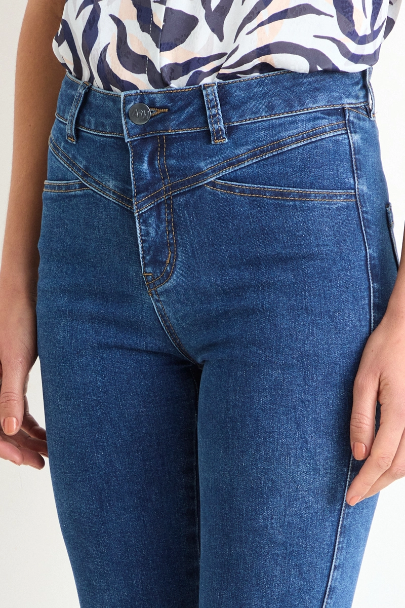 SKINNY JEANS LISO AZUL MUJER ASH - 2