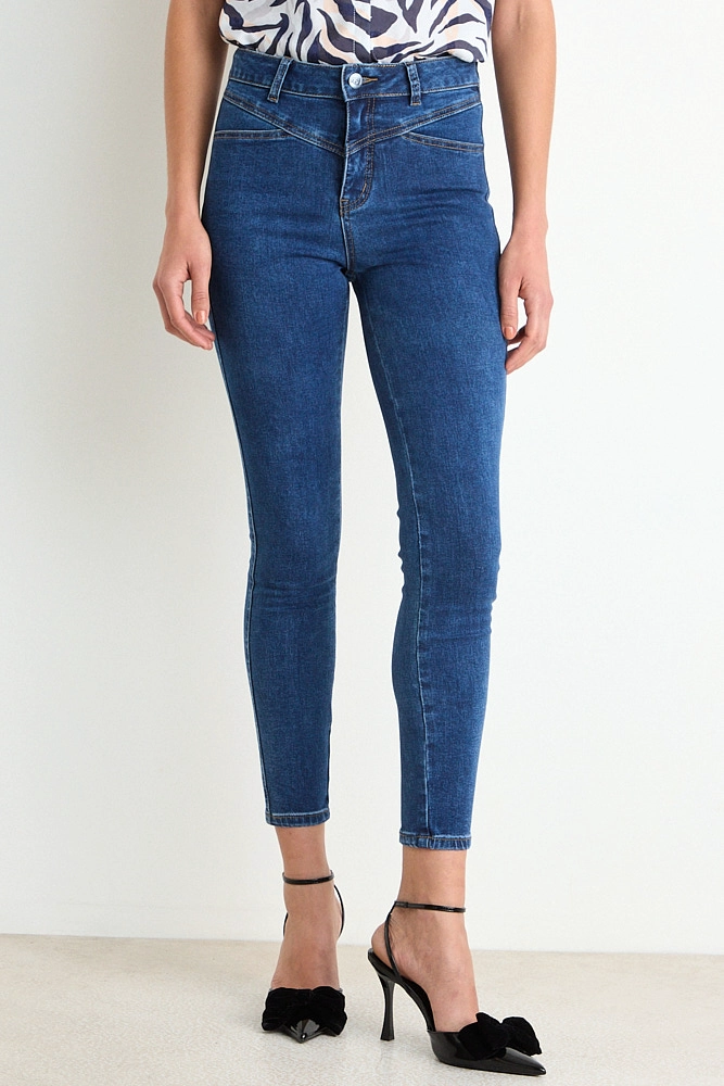 SKINNY JEANS LISO AZUL MUJER ASH - 3