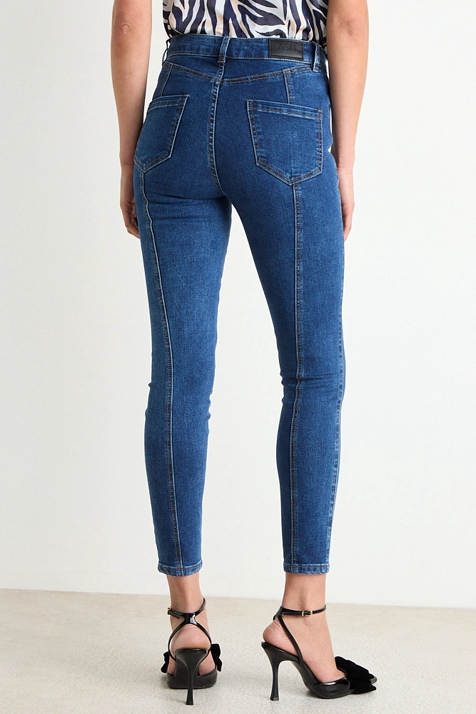 SKINNY JEANS LISO AZUL MUJER ASH - 4