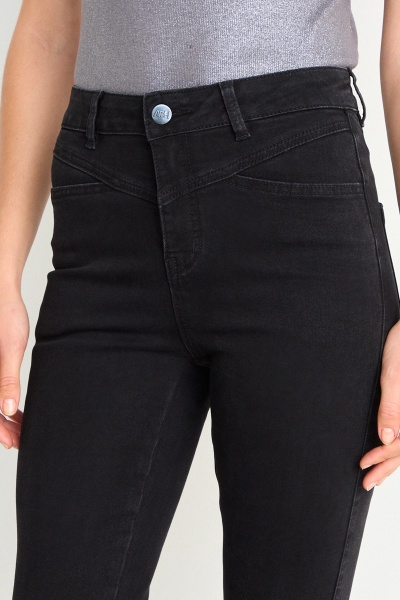 SKINNY JEANS LISO NEGRO MUJER ASH - 3