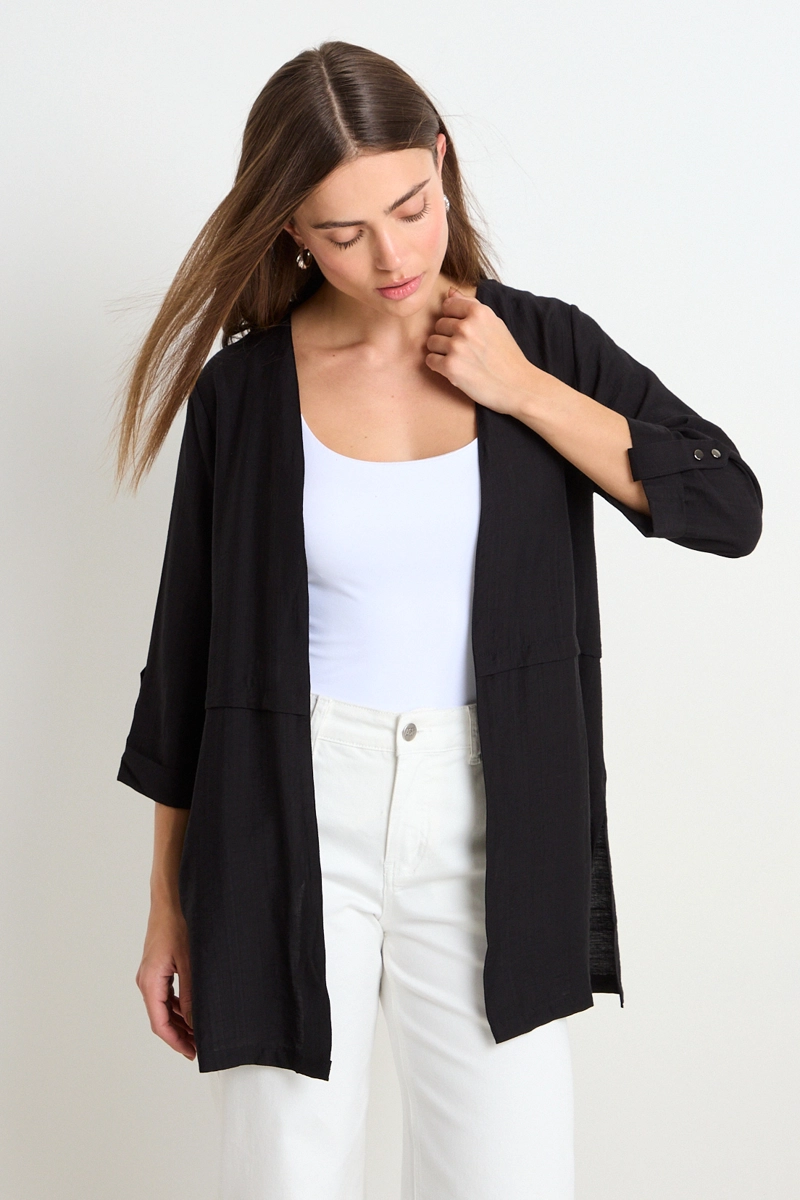 TAPADO LISO NEGRO MUJER ASH - 1