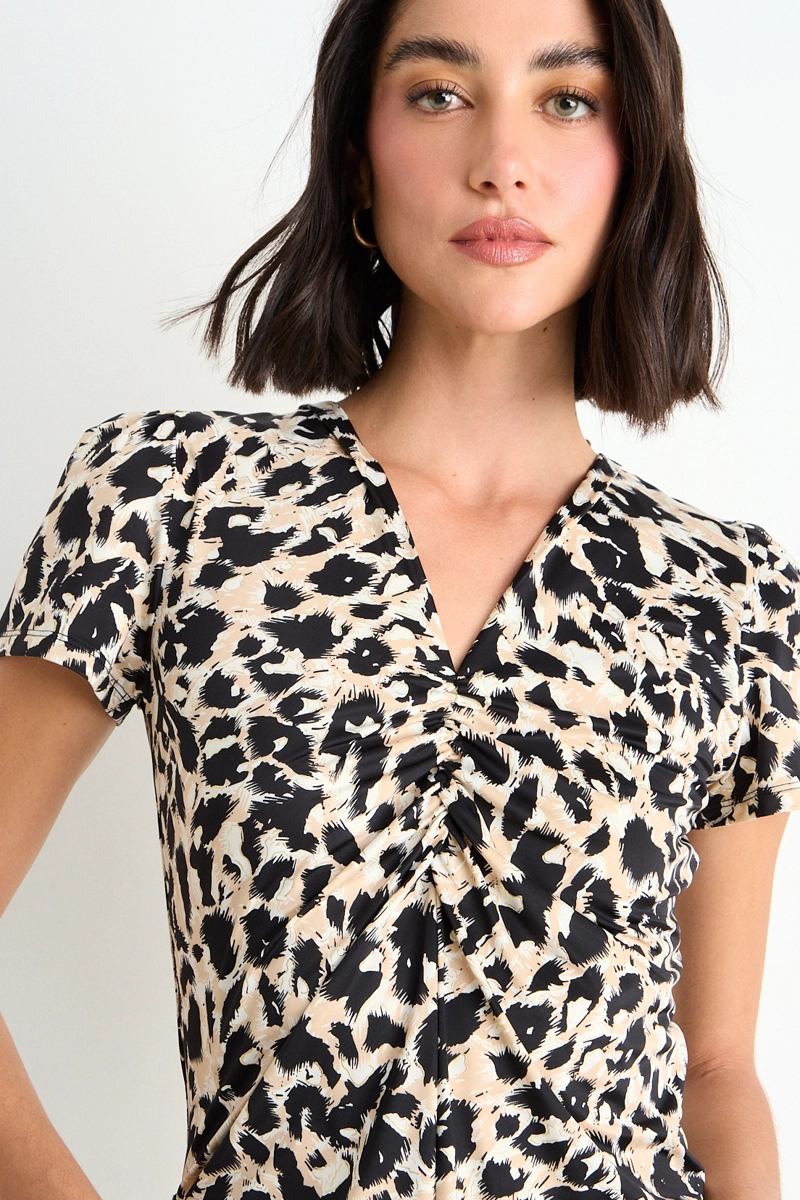 POLERA FANTASIA BEIGE MUJER ASH - 2