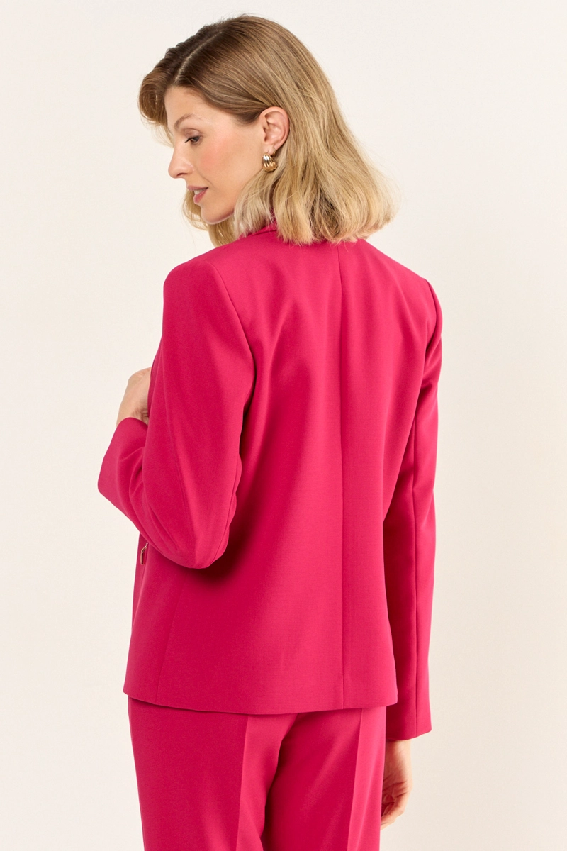 BLAZER BOLSILLO CIERRE FUCSIA MUJER MAGRIFFE - 3
