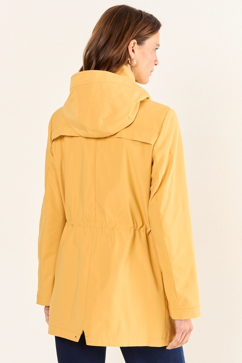 TRENCH SPORT CON GORRO DESMONTABLE AMARILLO MUJER MAGRIFFE - 3