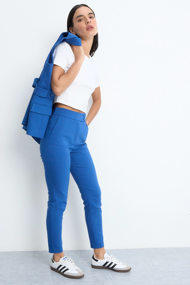 PANTALON AZUL MUJER IO - 5