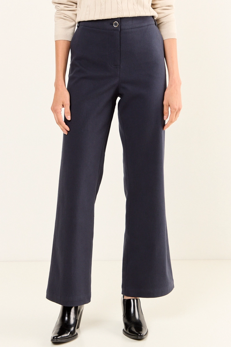 PANTALON FLARE AZUL MUJER MAGRIFFE - 2