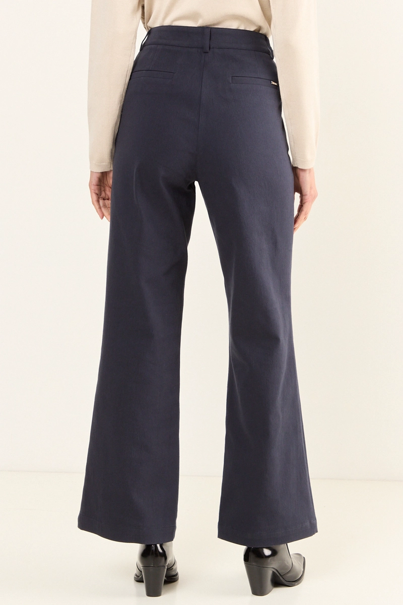 PANTALON FLARE AZUL MUJER MAGRIFFE - 5