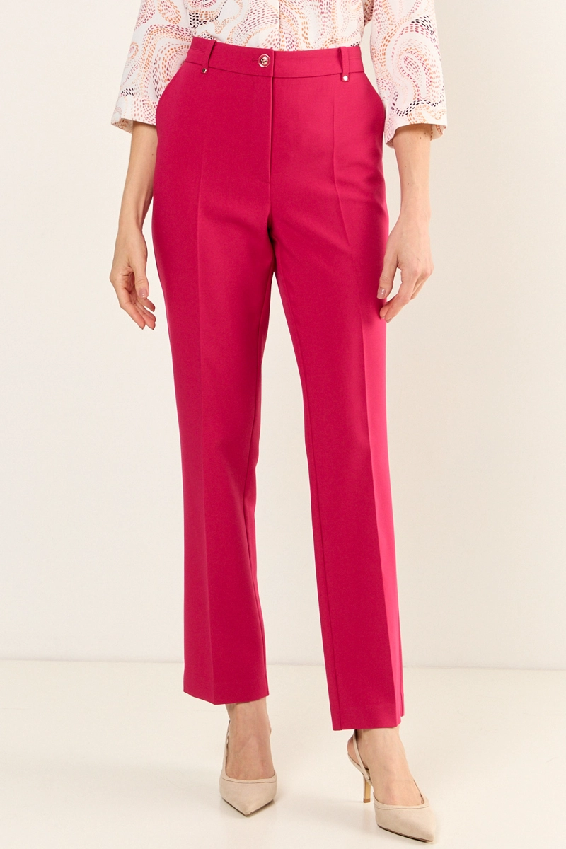 PANTALON FORMAL CORTE PRETINA FUCSIA MUJER MAGRIFFE - 2