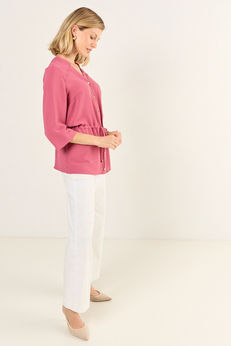 BLUSA LAZO ROSA MUJER MAGRIFFE - 5