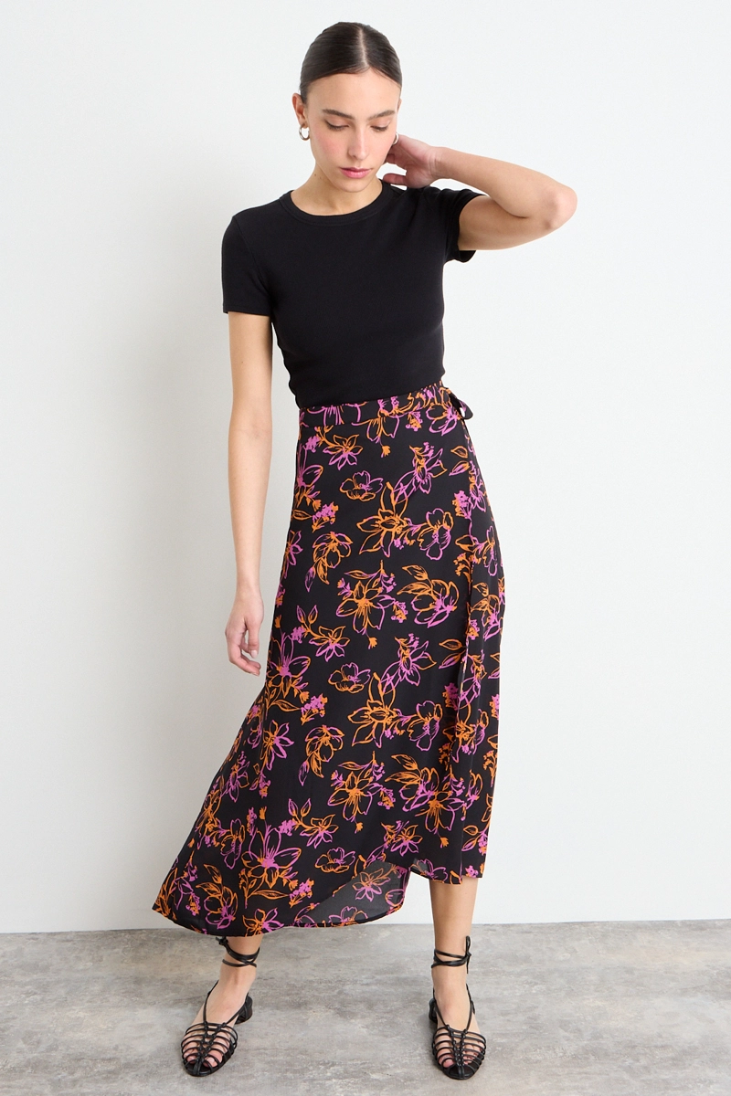 FALDA FANTASIA LARGA NEGRO MUJER IO - 1