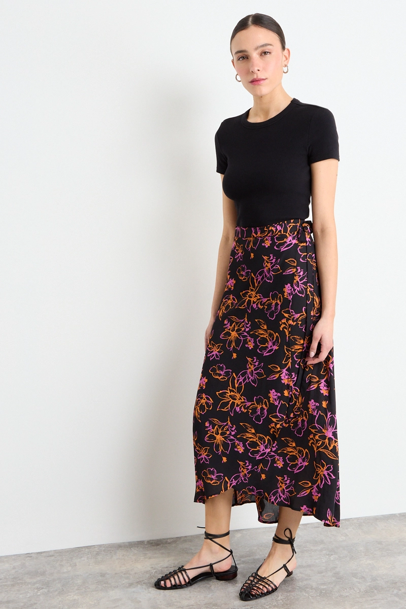 FALDA FANTASIA LARGA NEGRO MUJER IO - 5