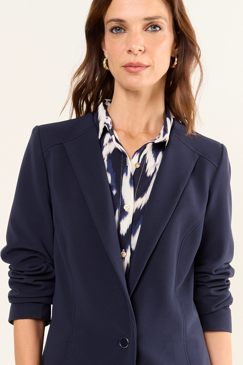 BLAZER ABOTONADO AZUL MUJER MAGRIFFE - 2
