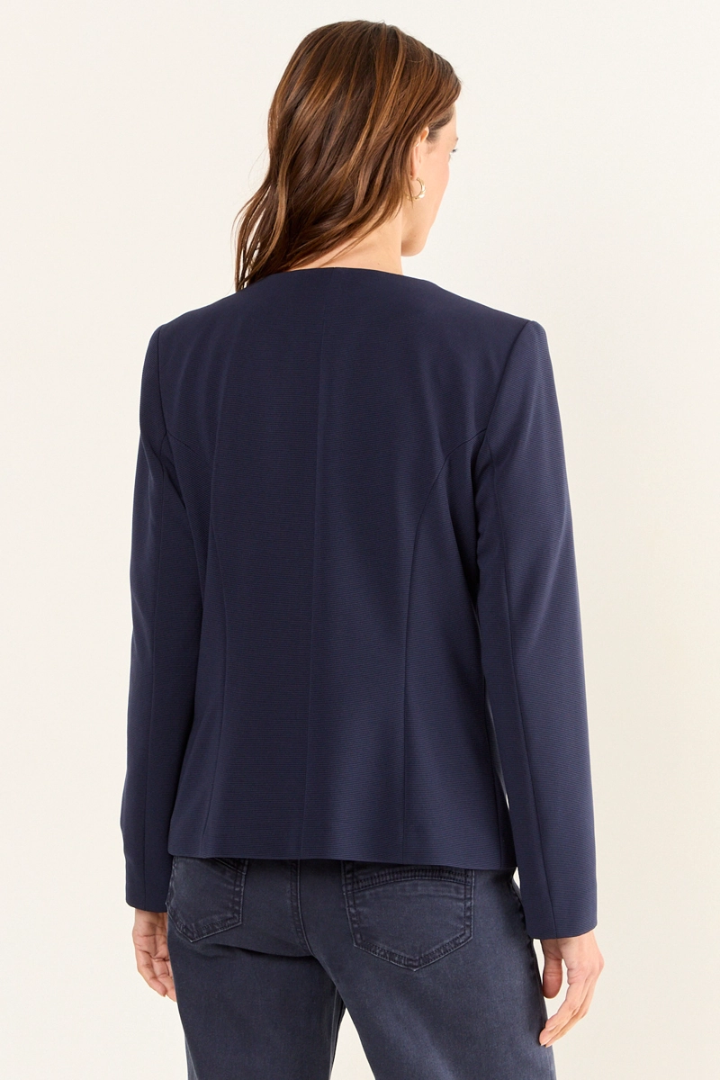 BLAZER ABOTONADO AZUL MUJER MAGRIFFE - 3