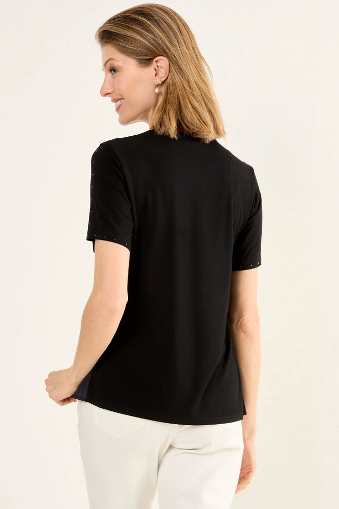 POLERA ESTAMPADA NEGRO MUJER MAGRIFFE - 3