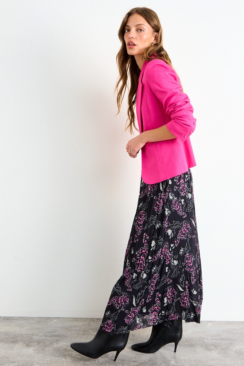 BLAZER LISO FUCSIA MUJER IO - 5