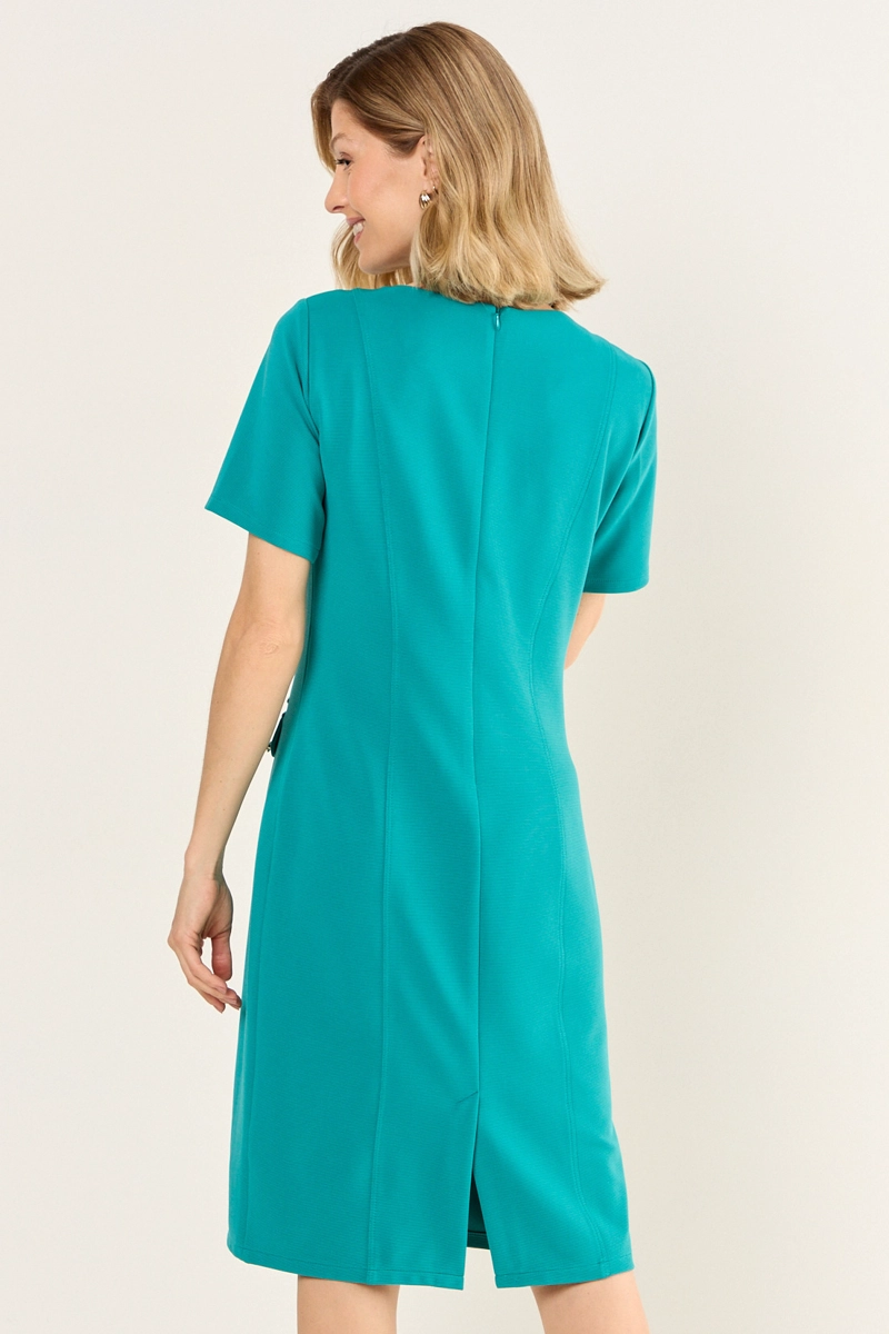 VESTIDO TIPO JUMPER VERDE MUJER MAGRIFFE - 3