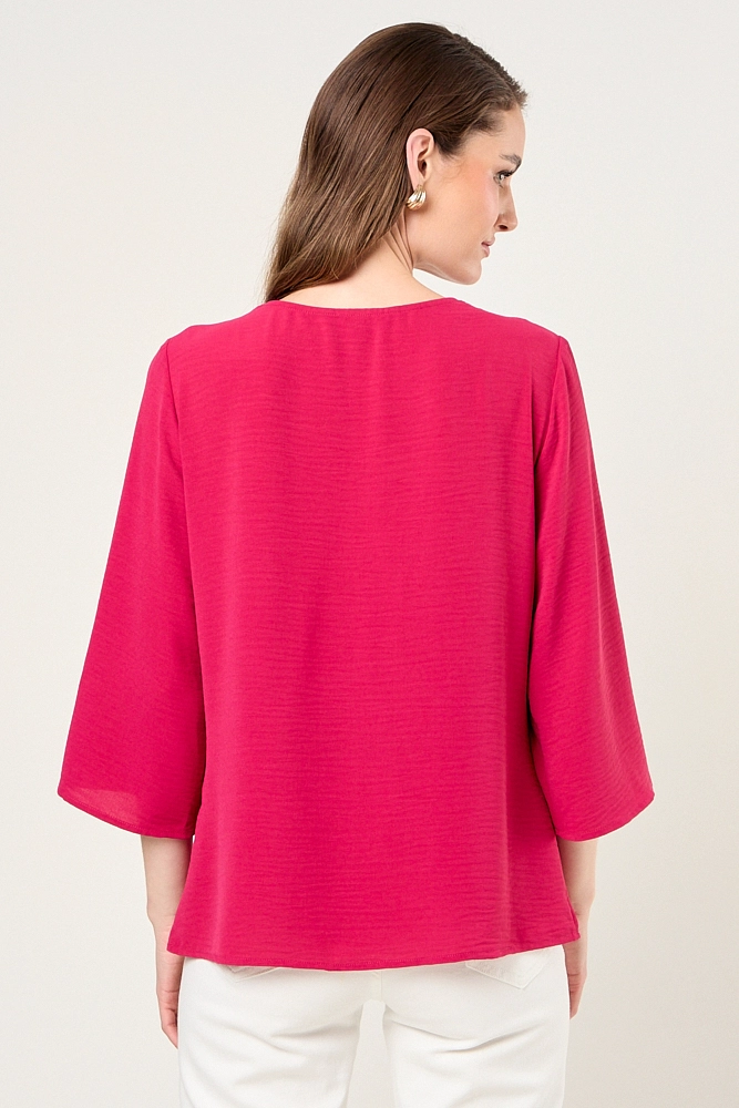 BLUSA LISA FUCSIA MUJER MAGRIFFE - 3
