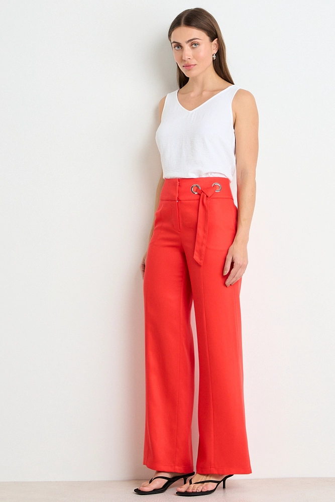 PANTALON LISO ROJO MUJER ASH - 1