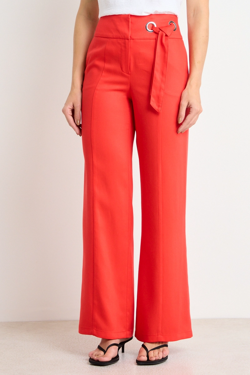 PANTALON LISO ROJO MUJER ASH - 2
