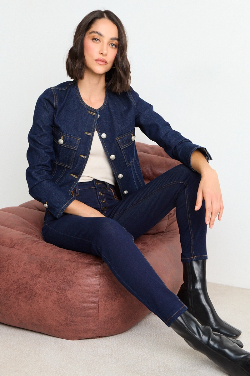 CASACA LISA AZUL MUJER ASH - 4